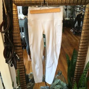 SOLD. Lululemon Mind over miles tight white